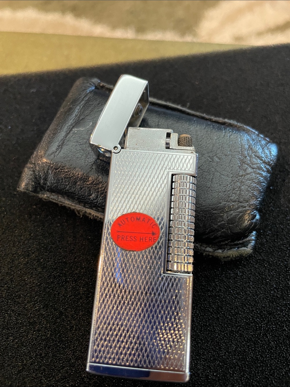 Vintage El Dorado Silver Butane Gas Lighter - Picture 2 of 7